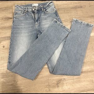Zara Ankle Slit Jeans